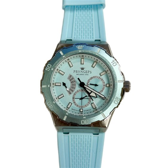 Watch Pryngeps JAMAICA in Steel A1216 AZZURRO - A1216 AZZURRO